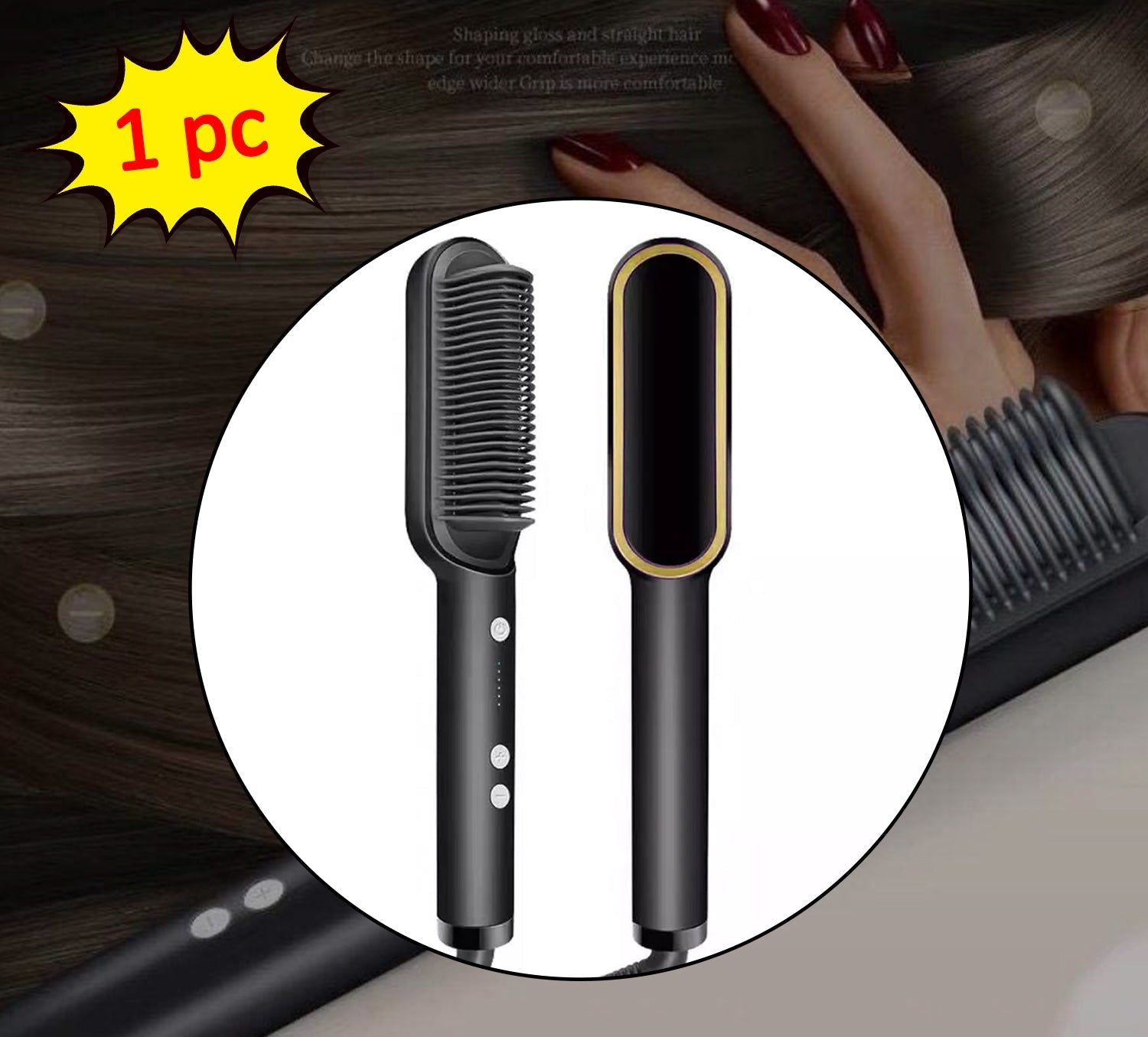6168 Hqt-909b Hair Straightener Used While Massaging Hair Scalps And Head.